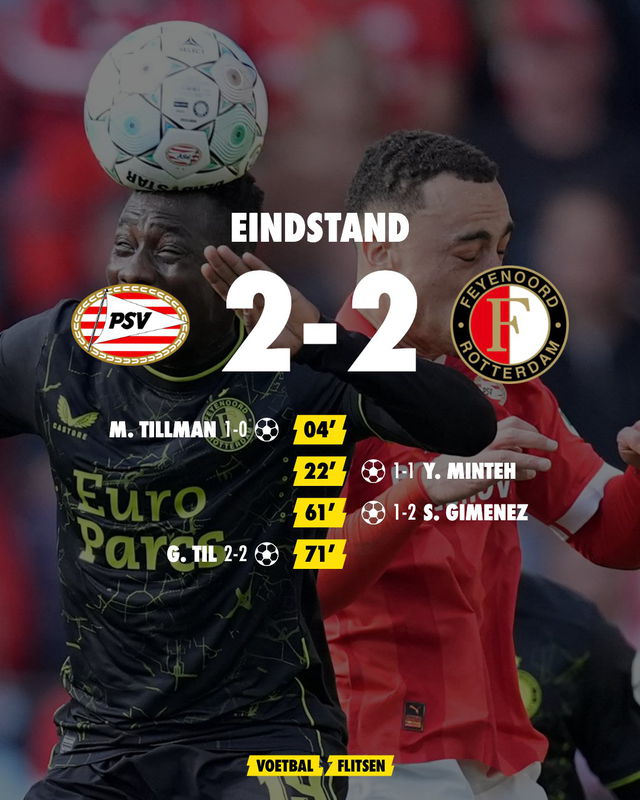 PSV - Feyenoord 3 maart 2024