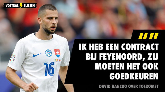 Dávid Hancko over zijn toekomst bij Feyenoord