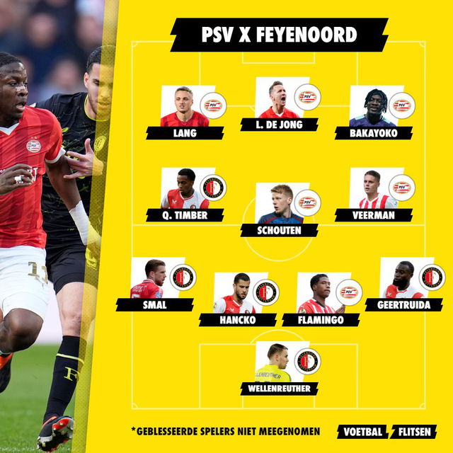 Gecombineerd elftal PSV en Feyenoord