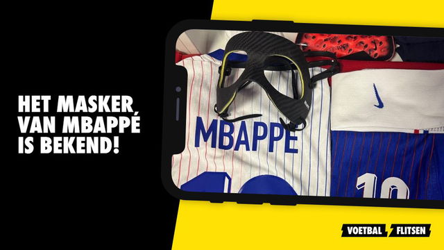 Het masker van Kylian Mbappé