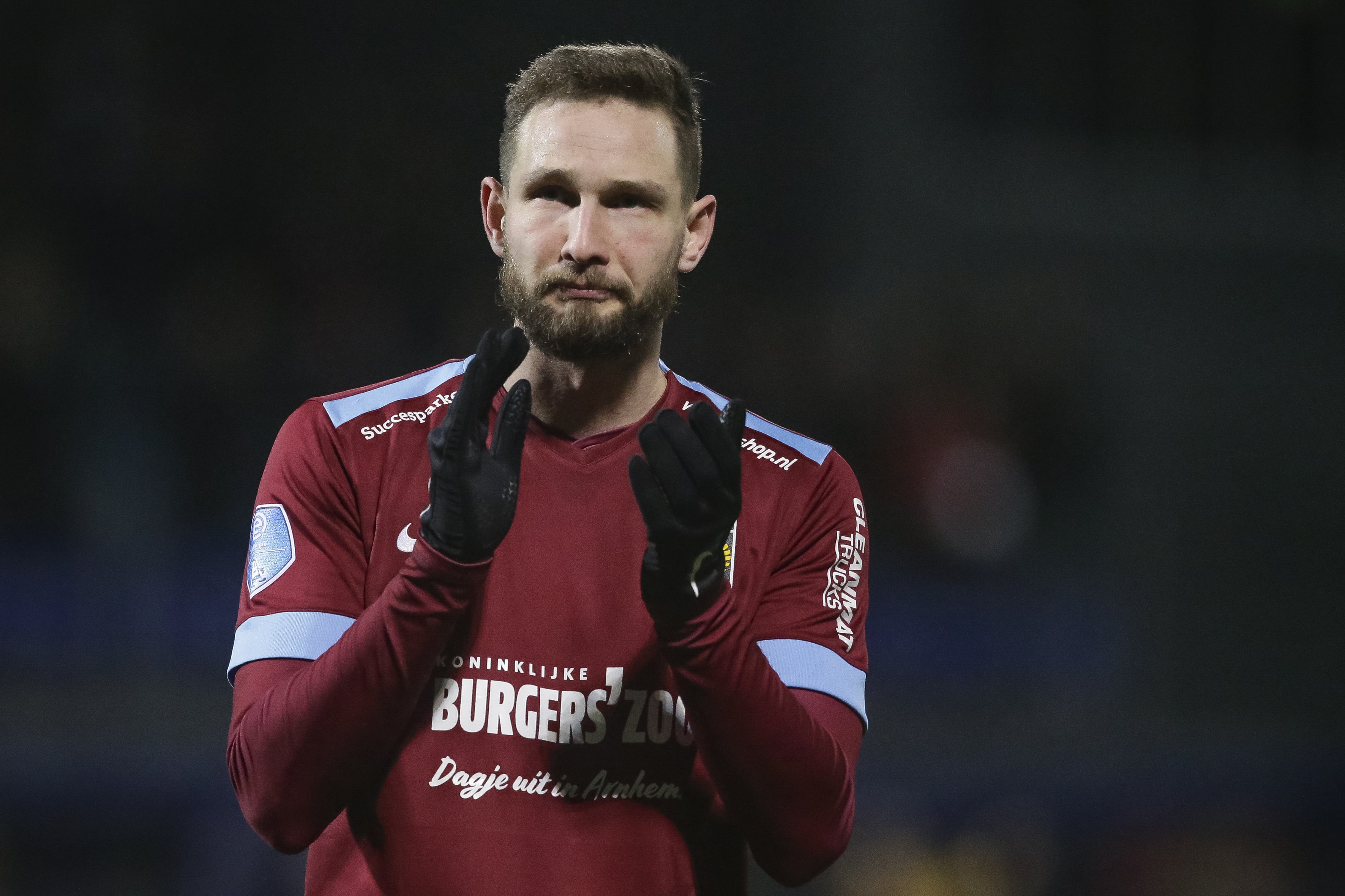 Tim Matavz tijdens zijn periode bij Vitesse. Sloveense media melden dat hij in zijn thuisland is veroordeeld.