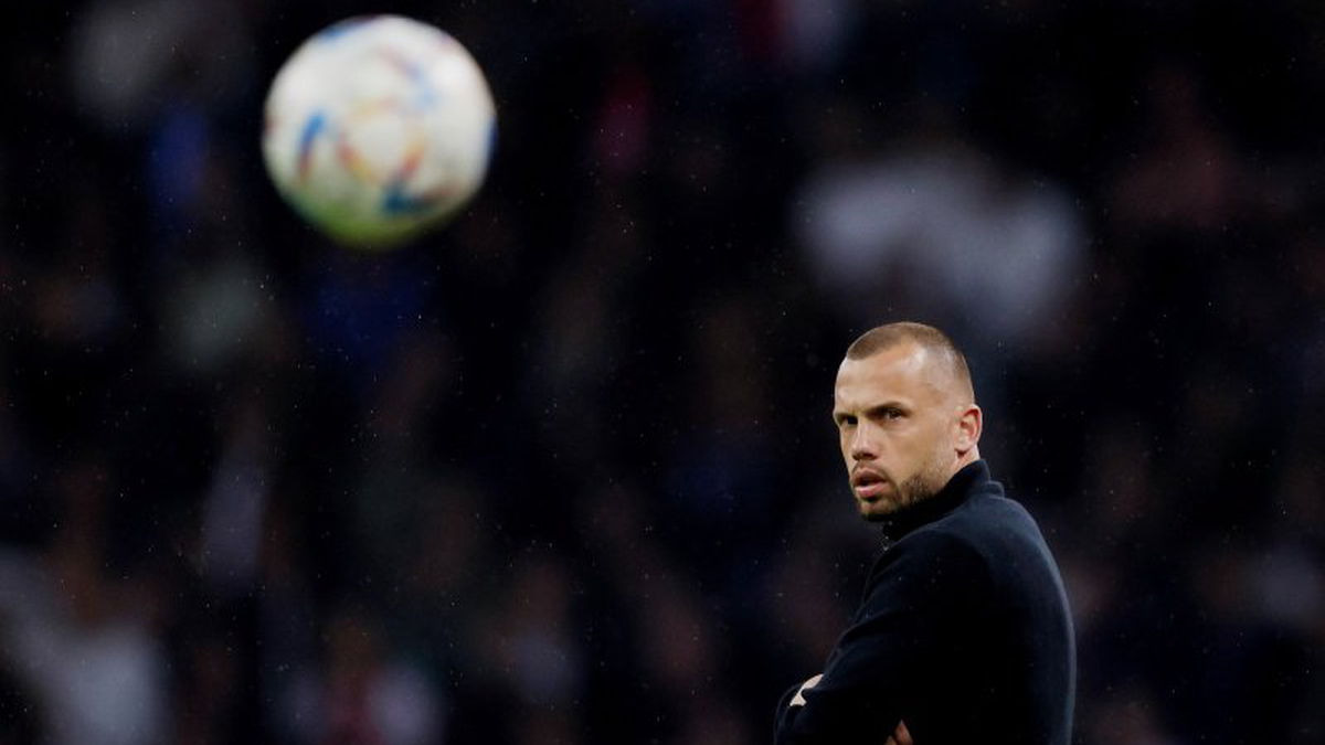 Heitinga in actie