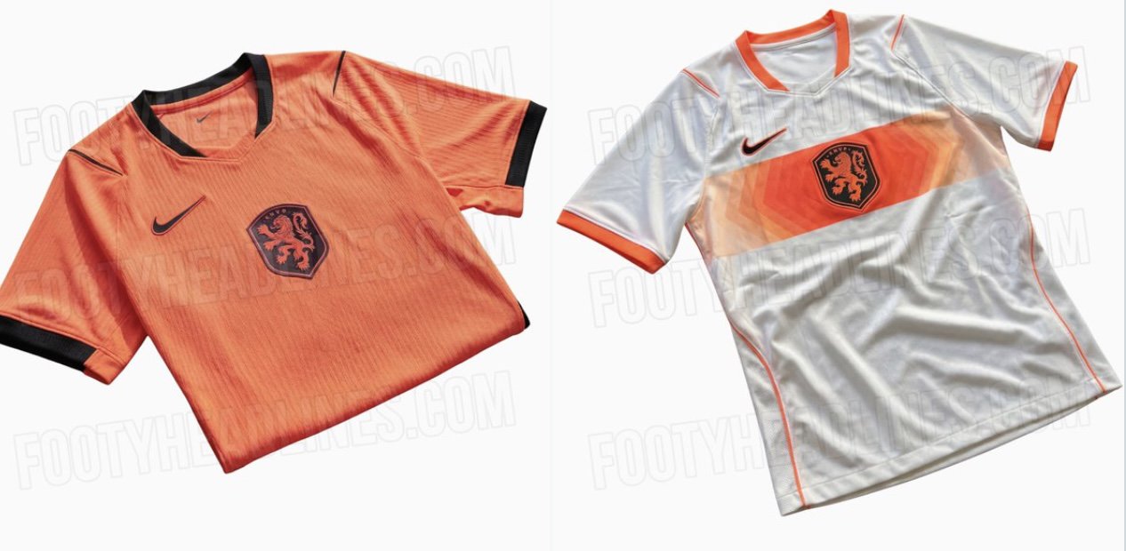 Het Nederlands elftal speelt op het WK 2026 mogelijk in deze nieuwe tenues.