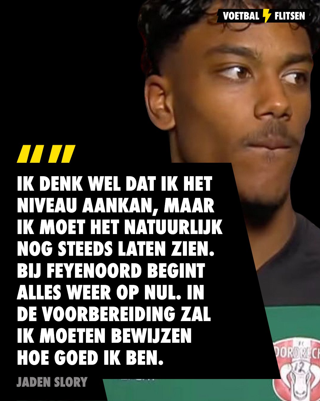 Jaden Slory: alles over de talentvolle aanvaller van Feyenoord