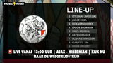 Ajax speelt zaterdag om 13:00 uur zijn eerste oefenwedstrijd van seizoen 2025/2026 tegen Hibernian op sportcomplex De Toekomst. Het duel is besloten, maar live te volgen.