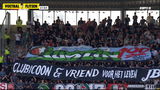 Feyenoord-fans met eerbetoon aan Justin Bijlow