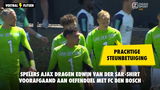Prachtige steunbetuiging: spelers Ajax dragen Edwin van der Sar-shirt voorafgaand aan oefenduel