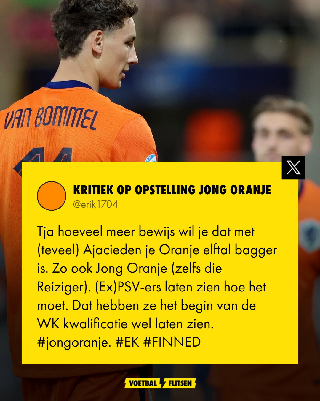 Oranje O21 schiet zichzelf in de voet: kijkers maken gehakt van coach Reiziger