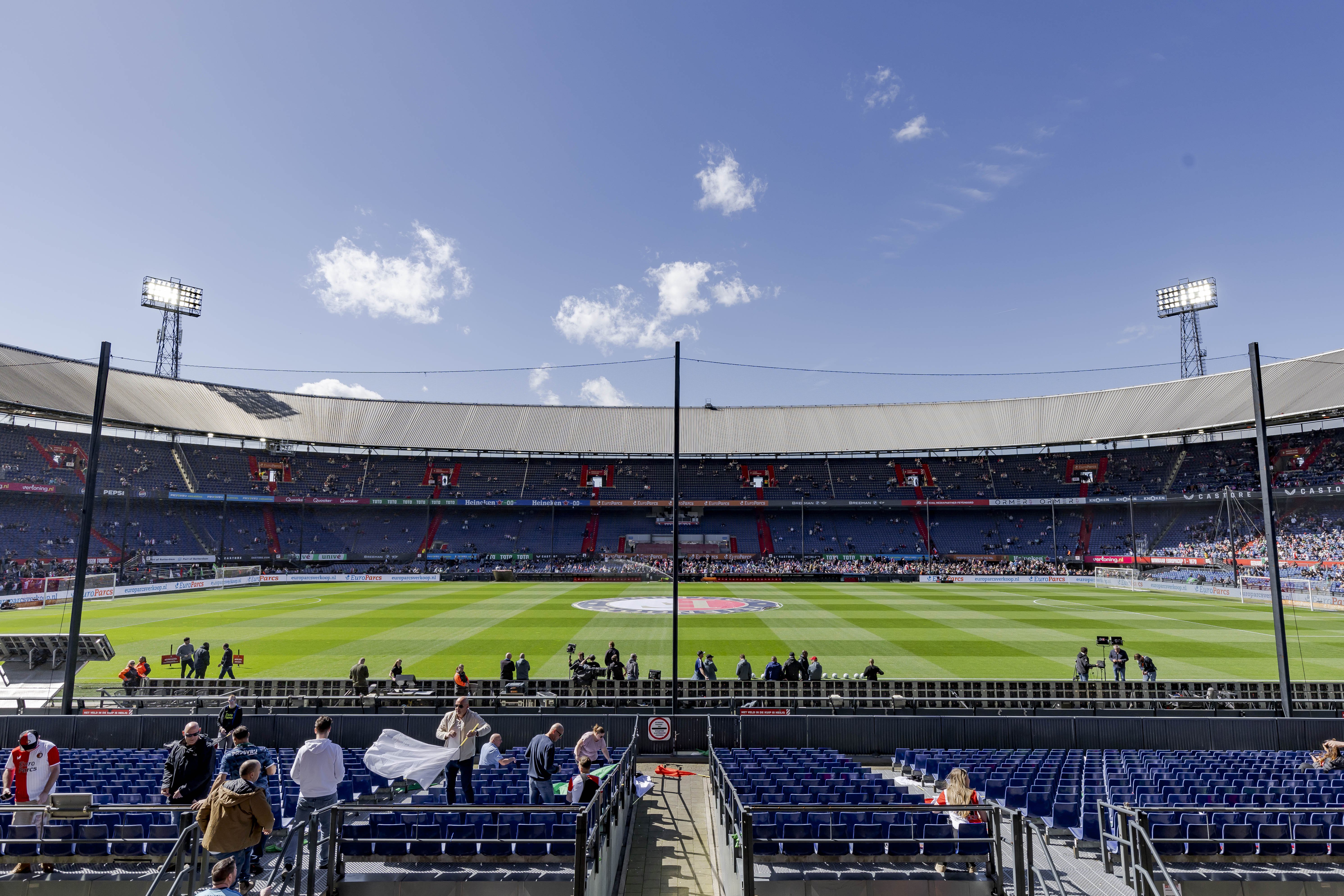 De kijker thuis werd tijdens de klassieker getrakteerd op een reclameblokje van ESPN