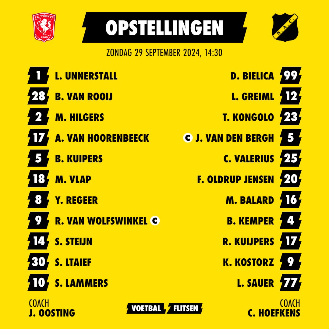 NAC Breda komt dichter bij Europees voetbal na zege op FC Twente