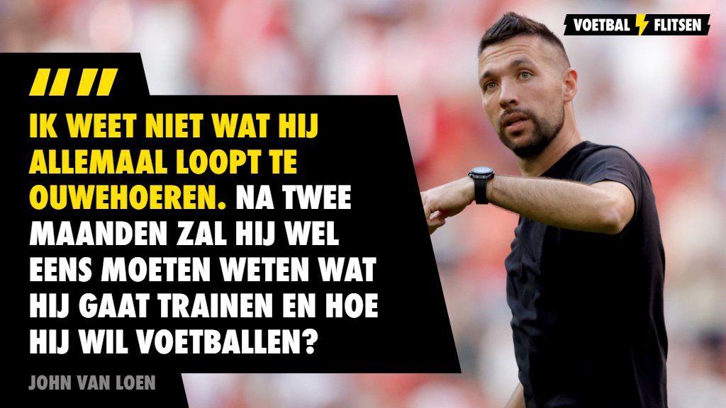 Farioli bekritiseerd door Van Loen: Wat loopt hij te ouwehoeren?