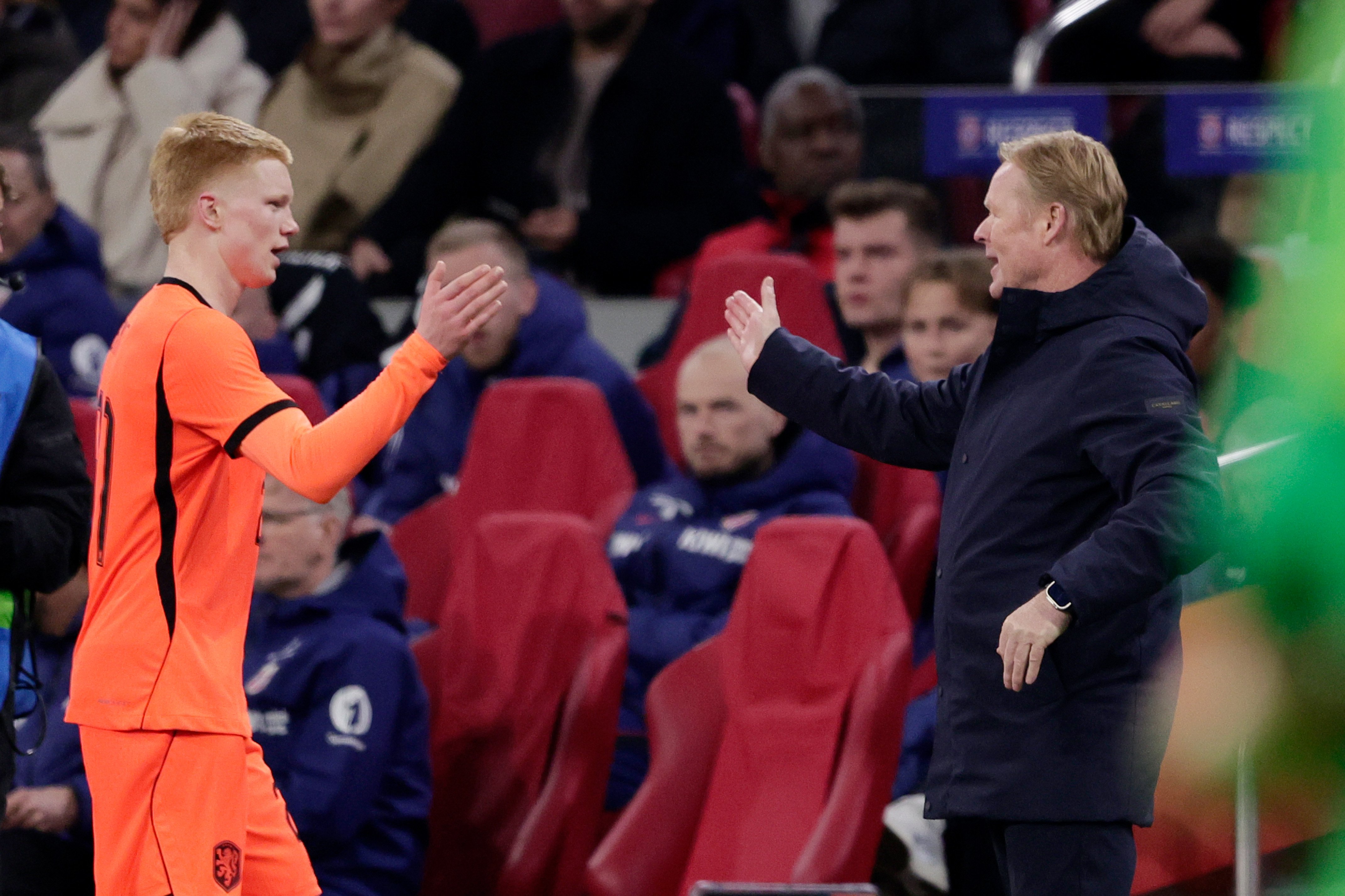 Kees Smit verlaat het veld na debuut