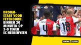 Feyenoord is geweldig begonnen aan de thuiswedstrijd tegen SC Heerenveen.