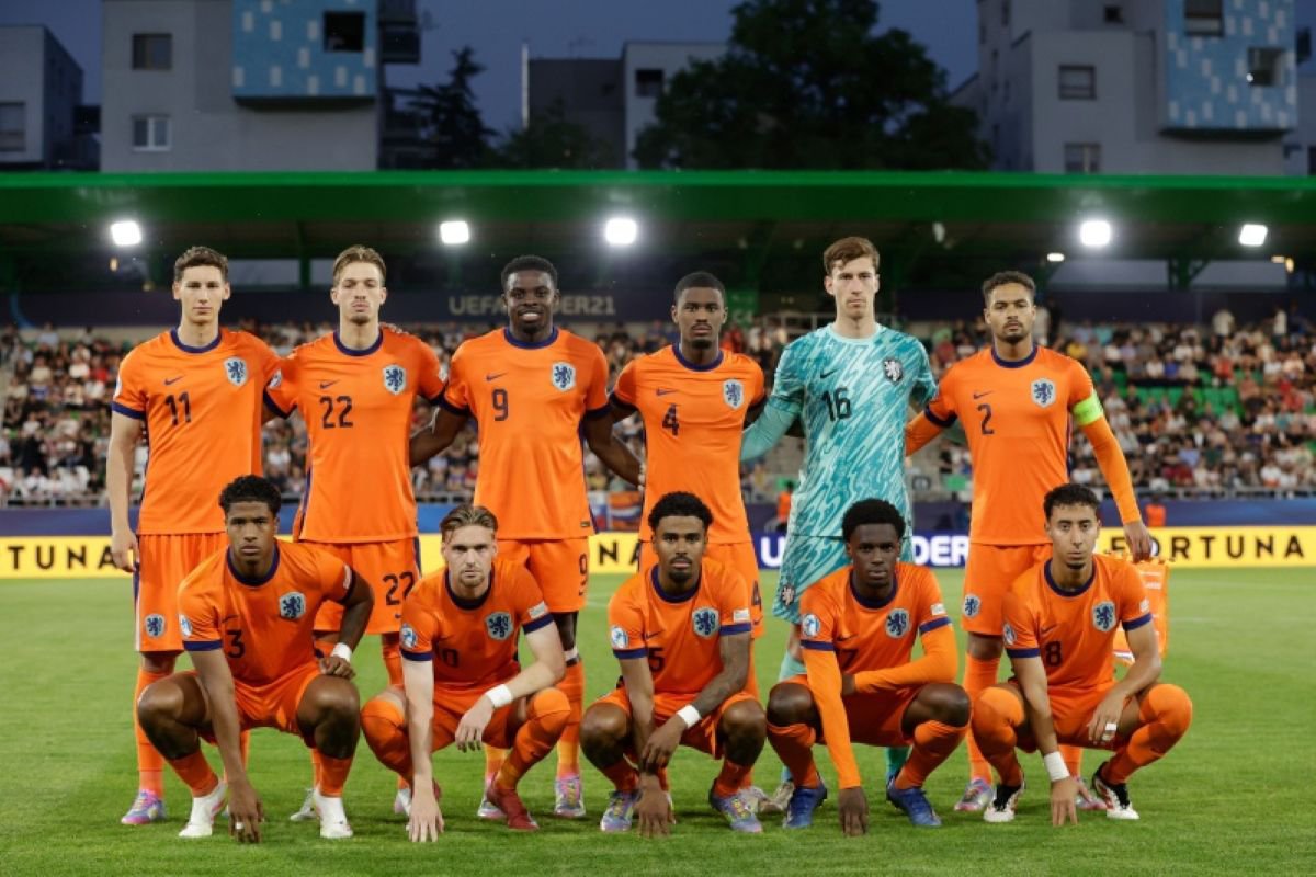 De Oranje-selectie op het EK onder 21