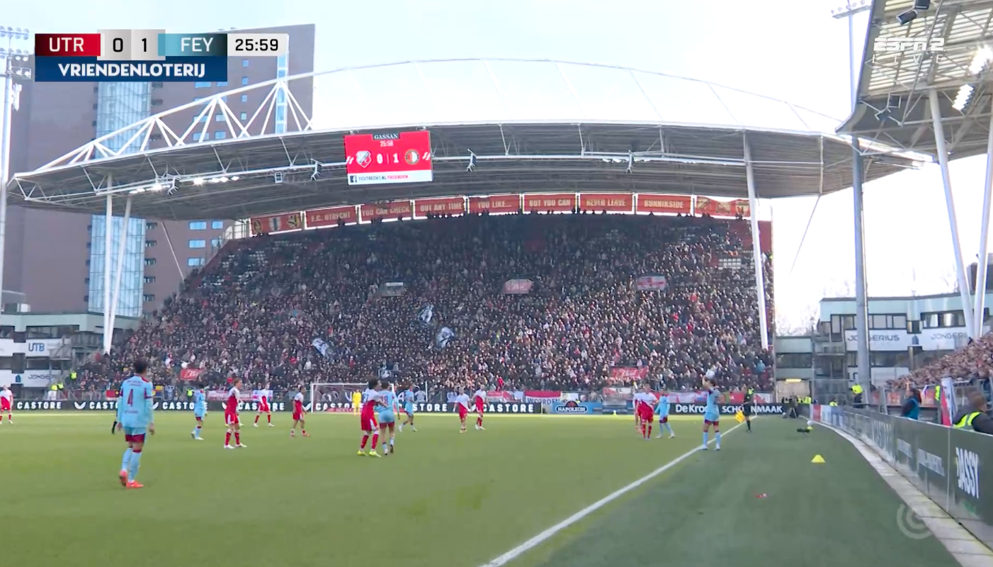 Sfeerbeeld van FC Utrecht - Feyenoord