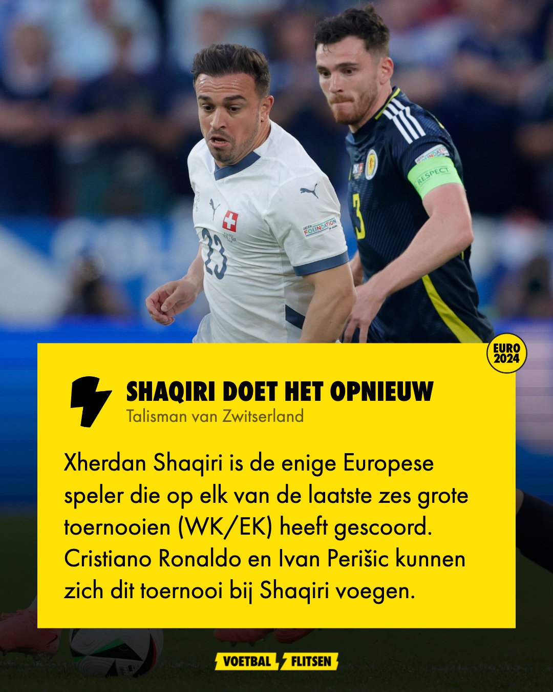 Zien: Shaqiri maakt een van de mooiste goals van het EK tegen Schotten