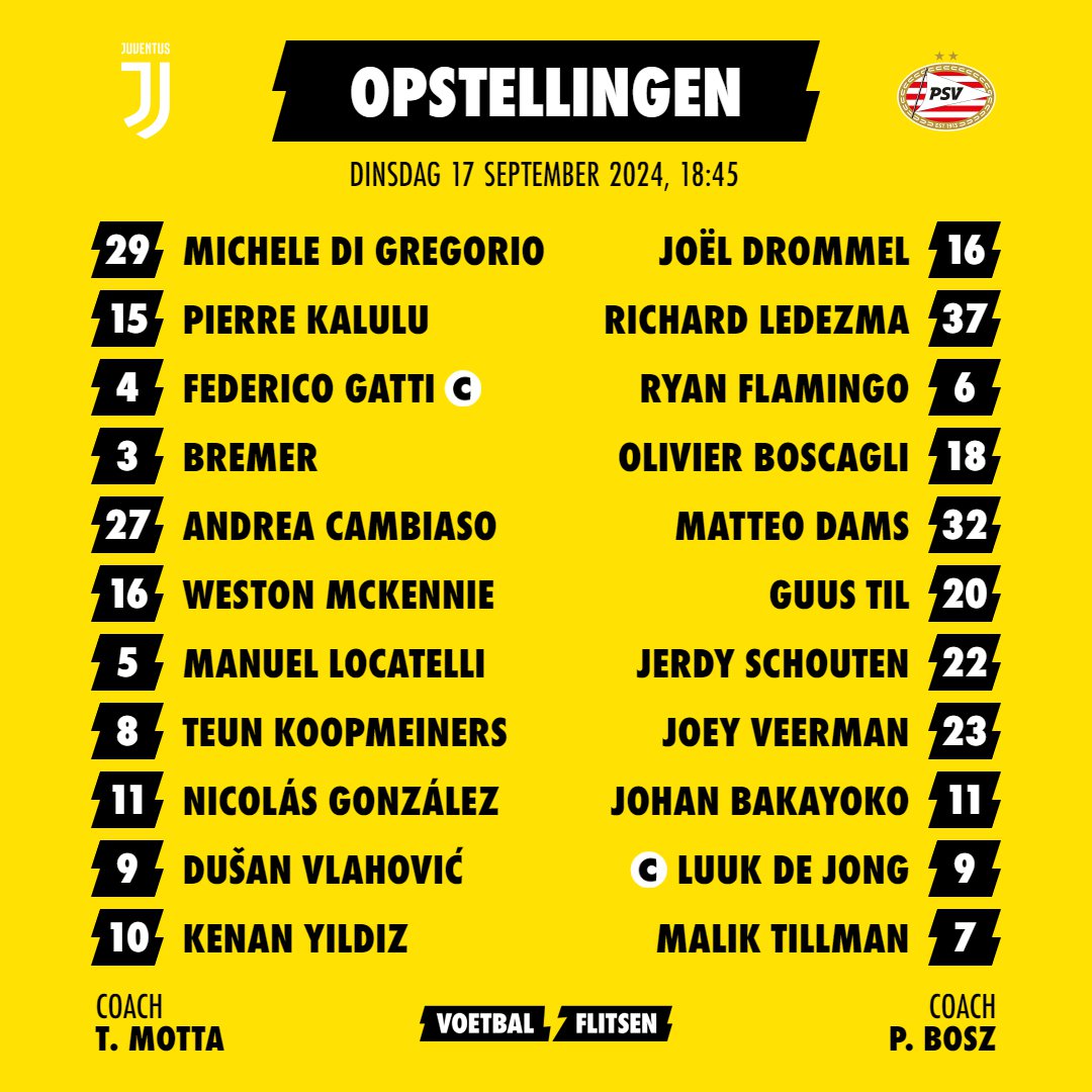 Alles over Juventus - PSV