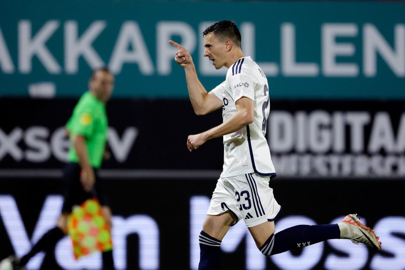 Berghuis na een doelpunt