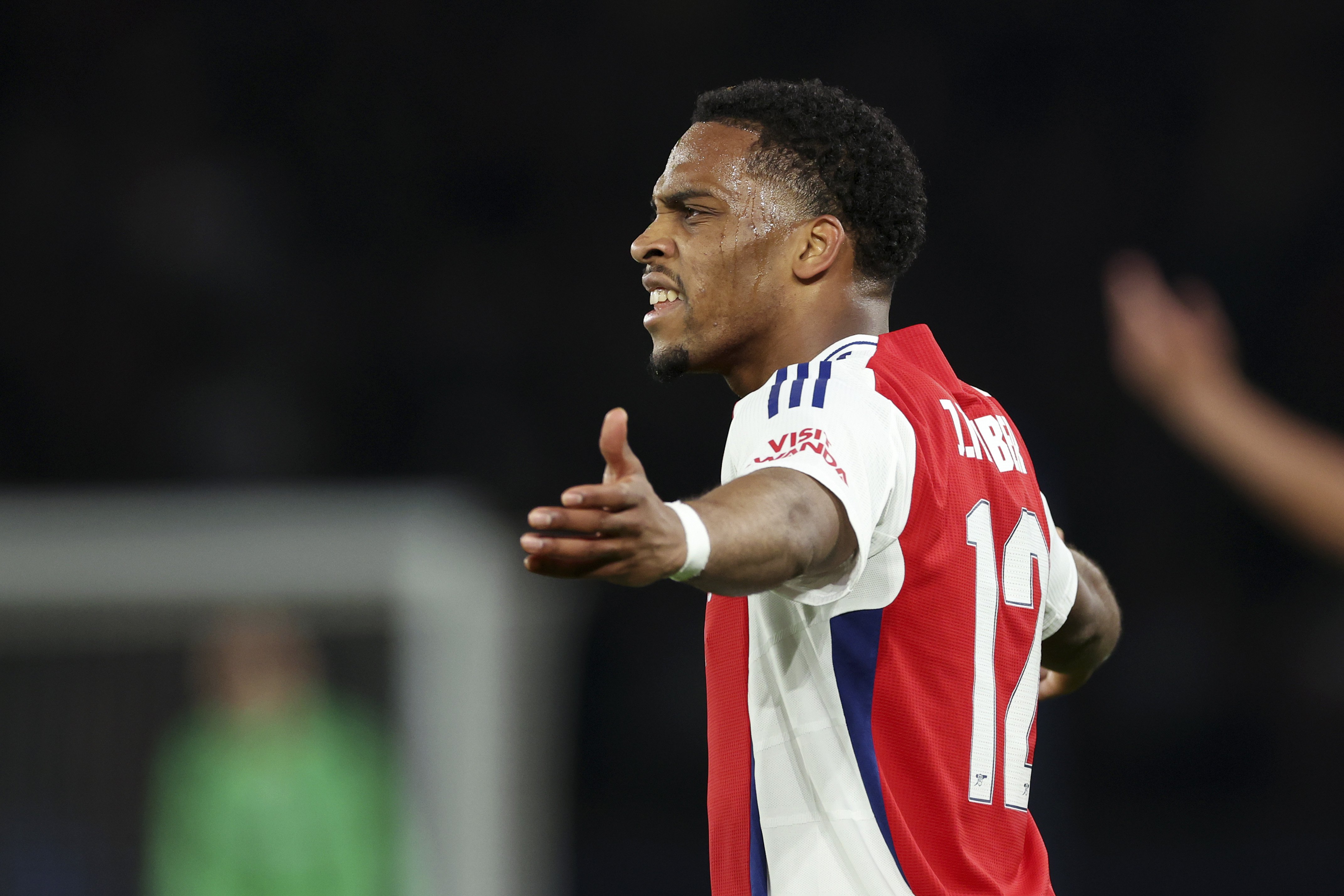 Jurriën Timber (Arsenal) speelde een mindere wedstrijd tegen Wolverhampton Wanderers.