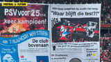 PSV fans maken spandoek om 25ste landstitel te vieren