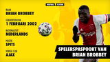 Spelerspaspoort van Brian Brobbey