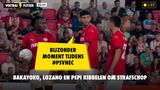 Een opmerkelijk moment in aanloop naar de 4-0 van PSV tegen NEC Nijmegen.