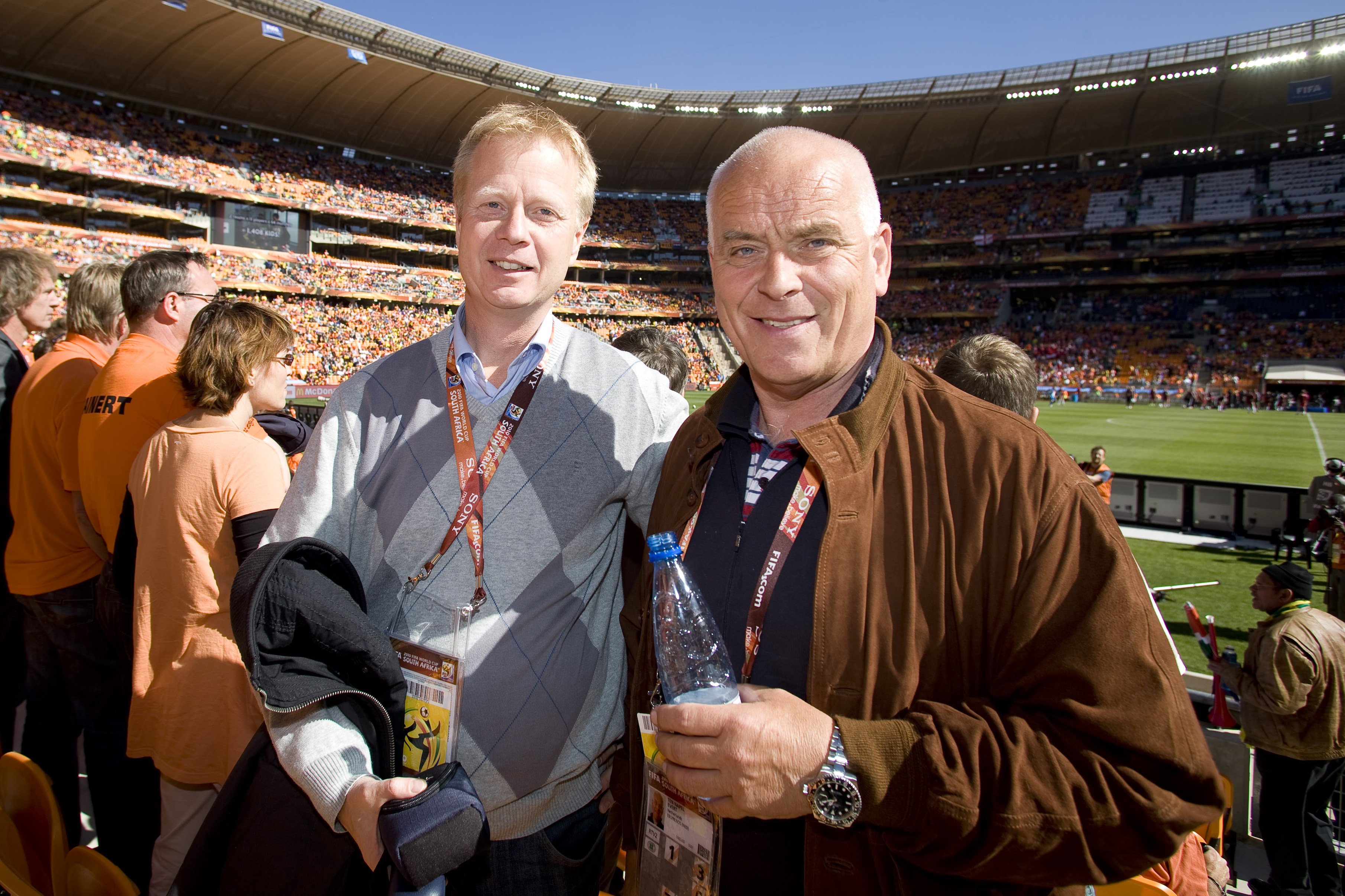 Arno Vermeulen (links) stopt na het WK bij de NOS