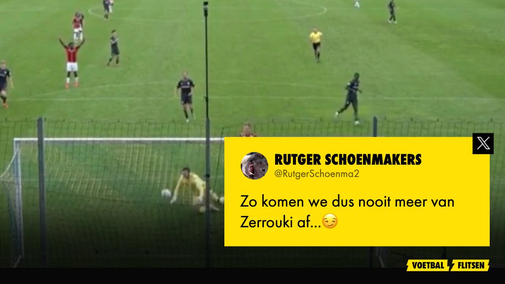 Eigen doelpunt: Ramiz Zerrouki kopt de bal achter zijn eigen keeper Bijlow van Feyenoord tegen OGC Nice
