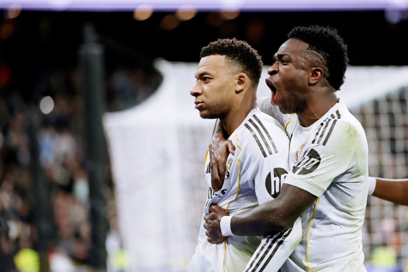 Kylian Mbappe en Vinicius Junior delen de linkerflank vaak