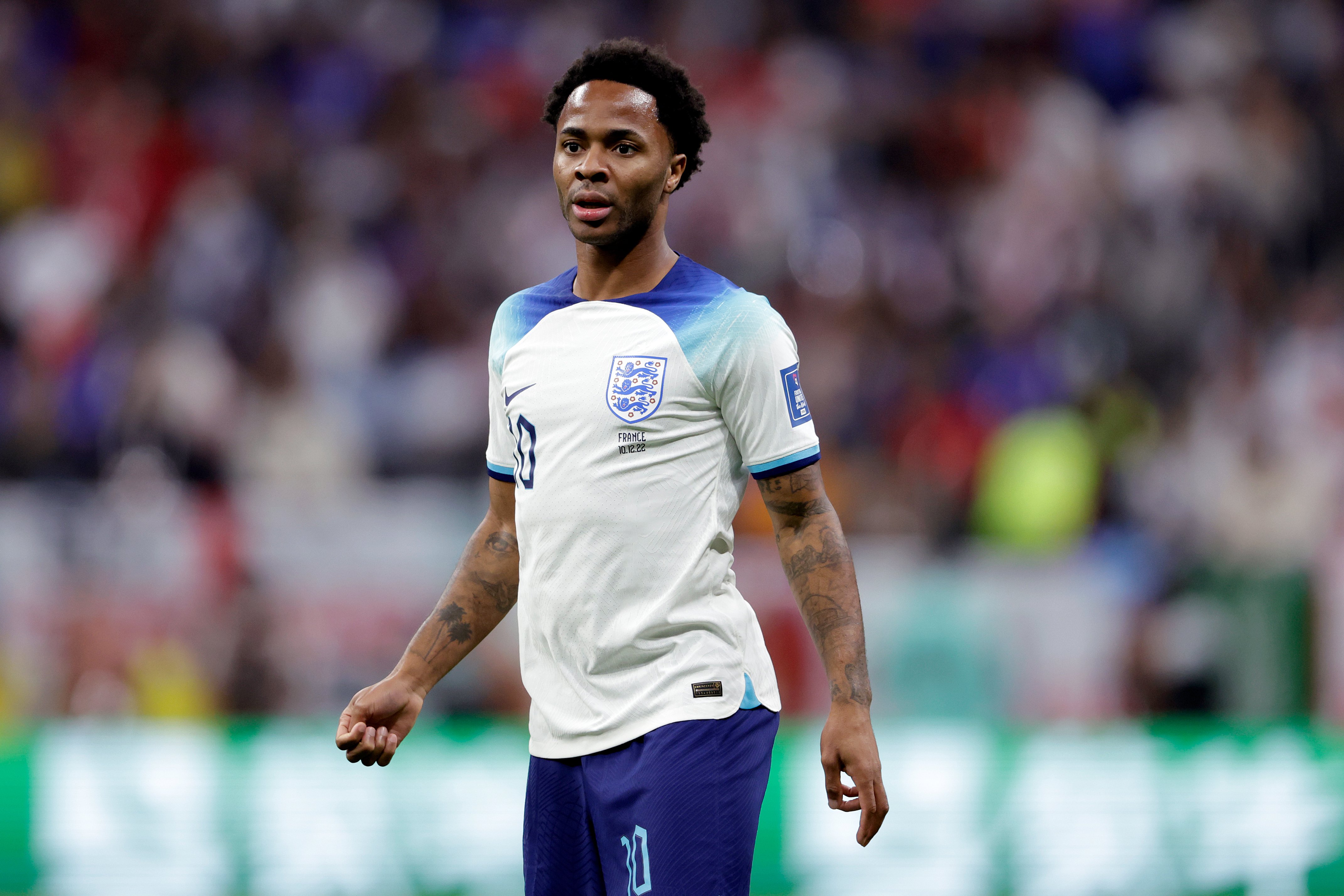 Raheem Sterling actief bij Engeland
