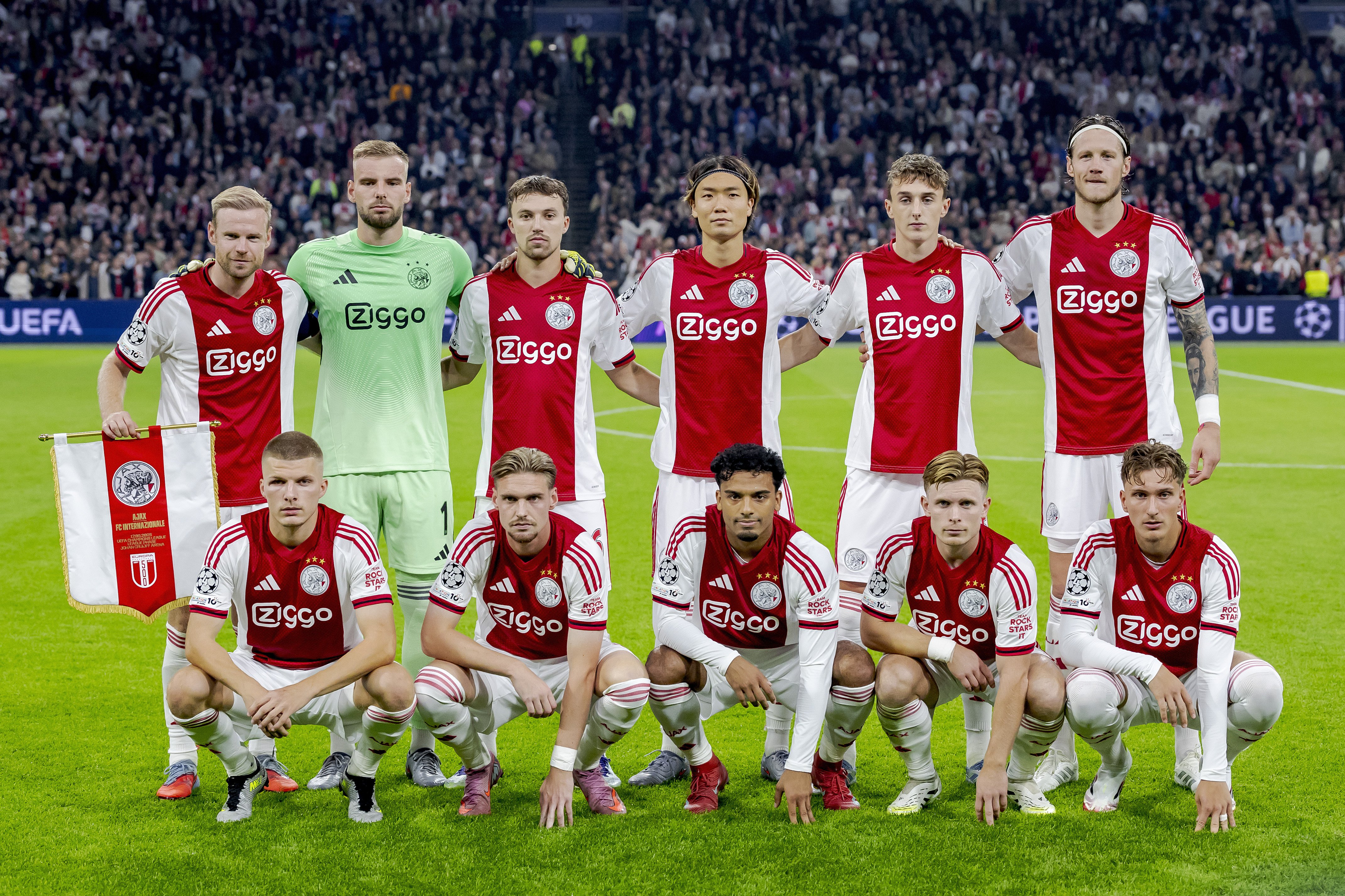 Ajax Inter elftalfoto
