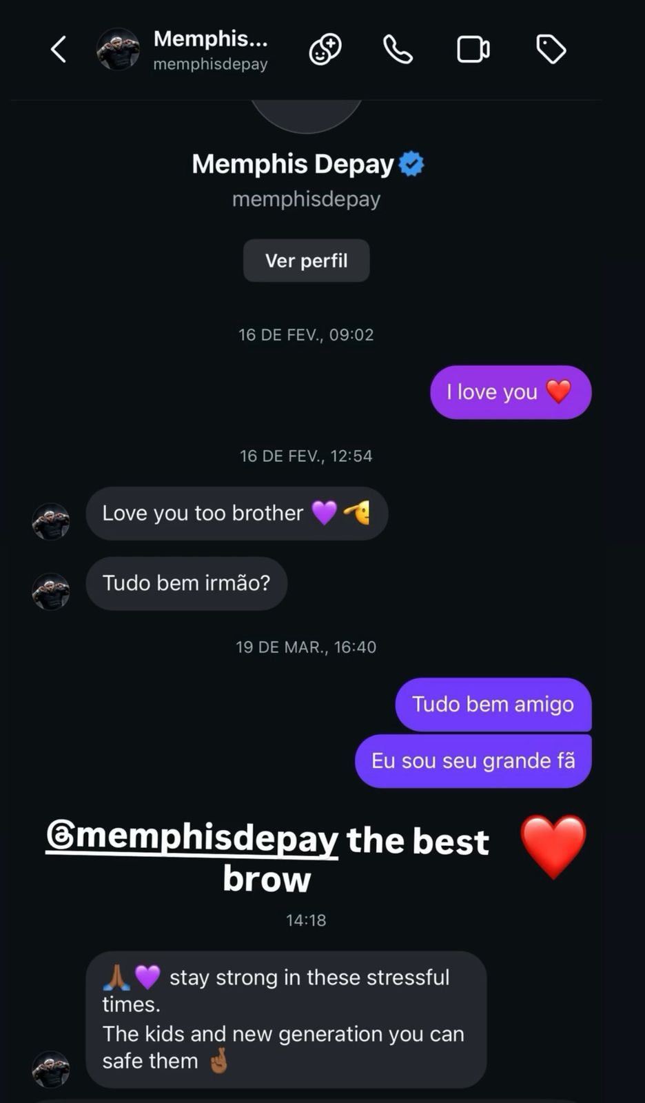 Memphis Depay stuurt steunbericht aan zoon van bendeleider: “Deze wereld heeft genezing nodig”