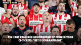 PSV-fans reageren geschrokken op prijzen voor CL-tickets: "Het is schaamteloos"