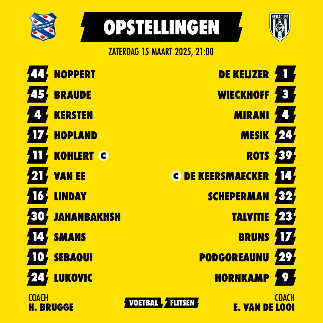 Alles over sc Heerenveen - Heracles Almelo