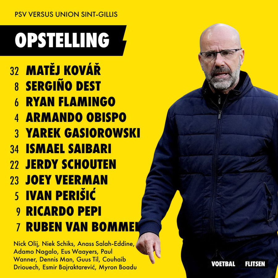 Wie staat er op back bij PSV? Bosz schuift met Obispo, Flamingo of Yarek voor UCL-affiche