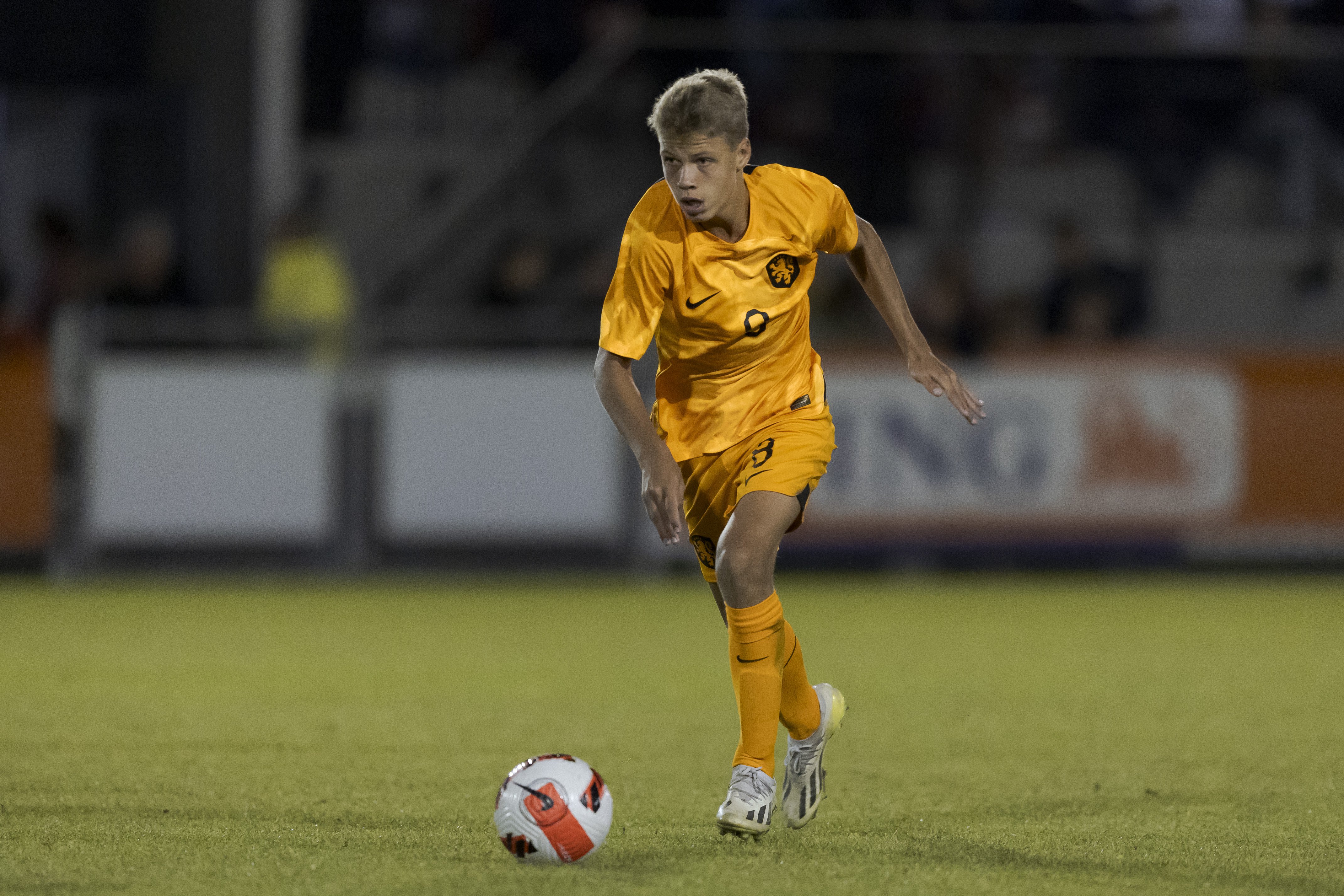 Sean Steur in actie voor Nederland Onder 16