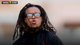 Edgar Davids en Ruud Gullit bespreken het Oranje-middenveld.
