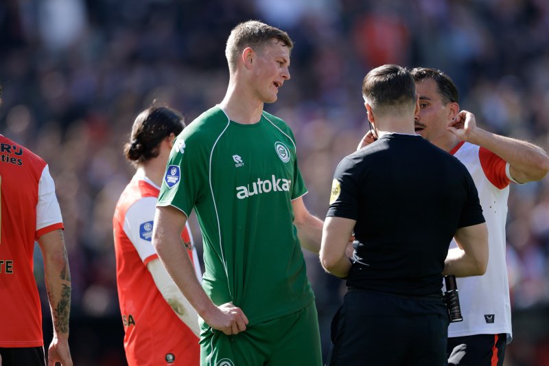 Dies Janse in actie tegen Feyenoord