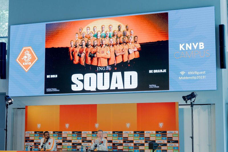 De selectie van Oranje