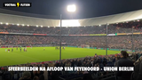 Sfeerbeelden na afloop van Feyenoord - Union Berlin