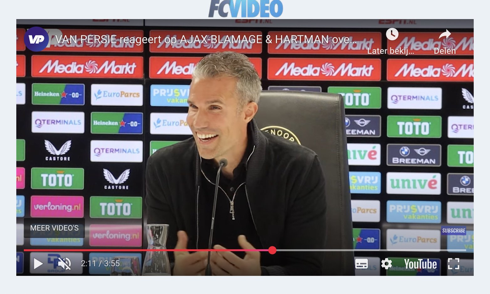 Zo reageerde de Kuip op late gelijkmaker Groningen tegen Ajax