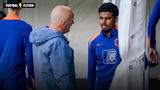 Ian Maatsen tijdens een training van Nederland