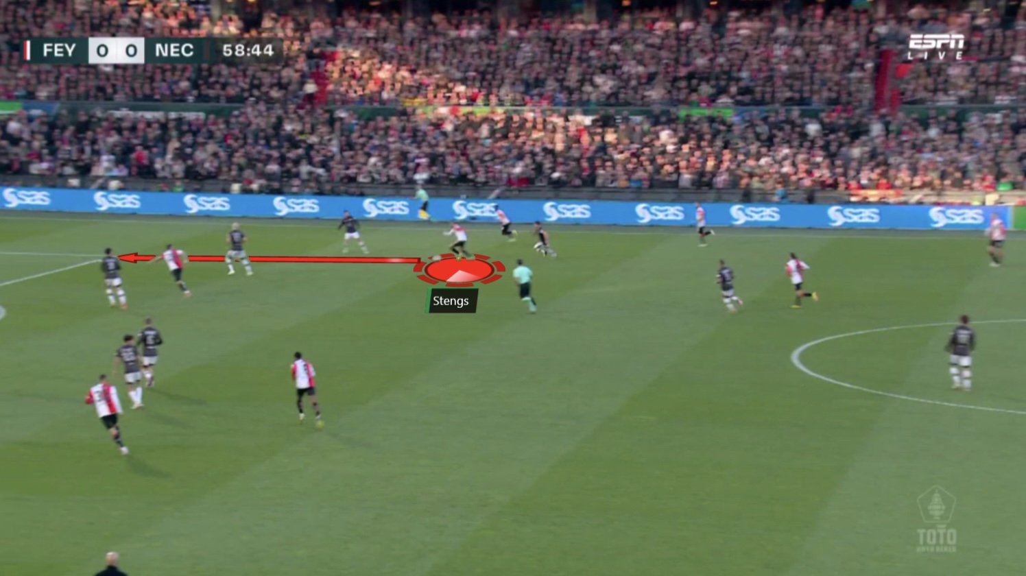 beeld uit knvb beker finale feyenoord nec met calving stengs