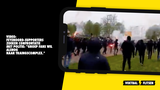 Beelden: Feyenoord-supporters raken slaags met politie en ME rondom trainingscomplex