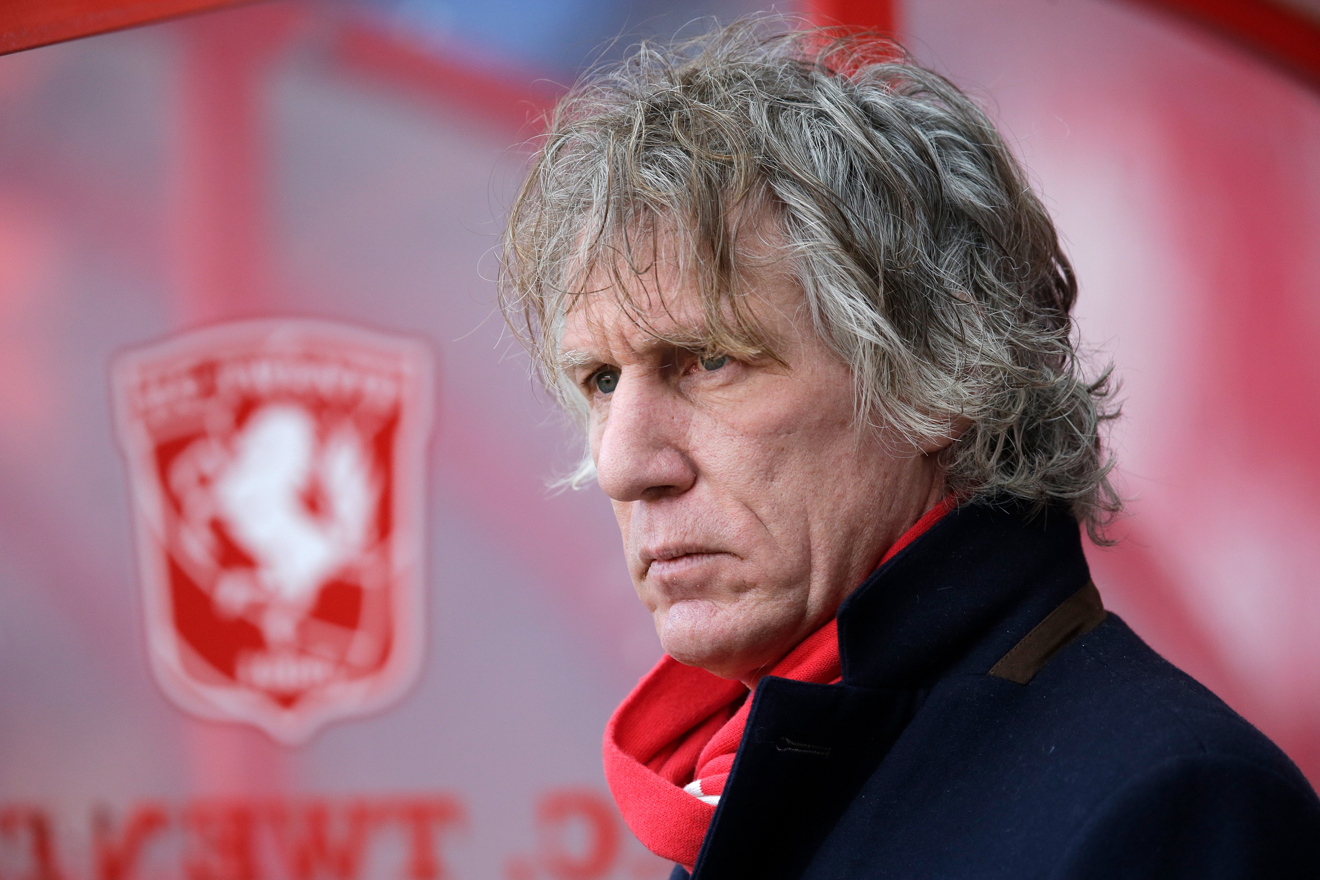 Verbeek als trainer van FC Twente.