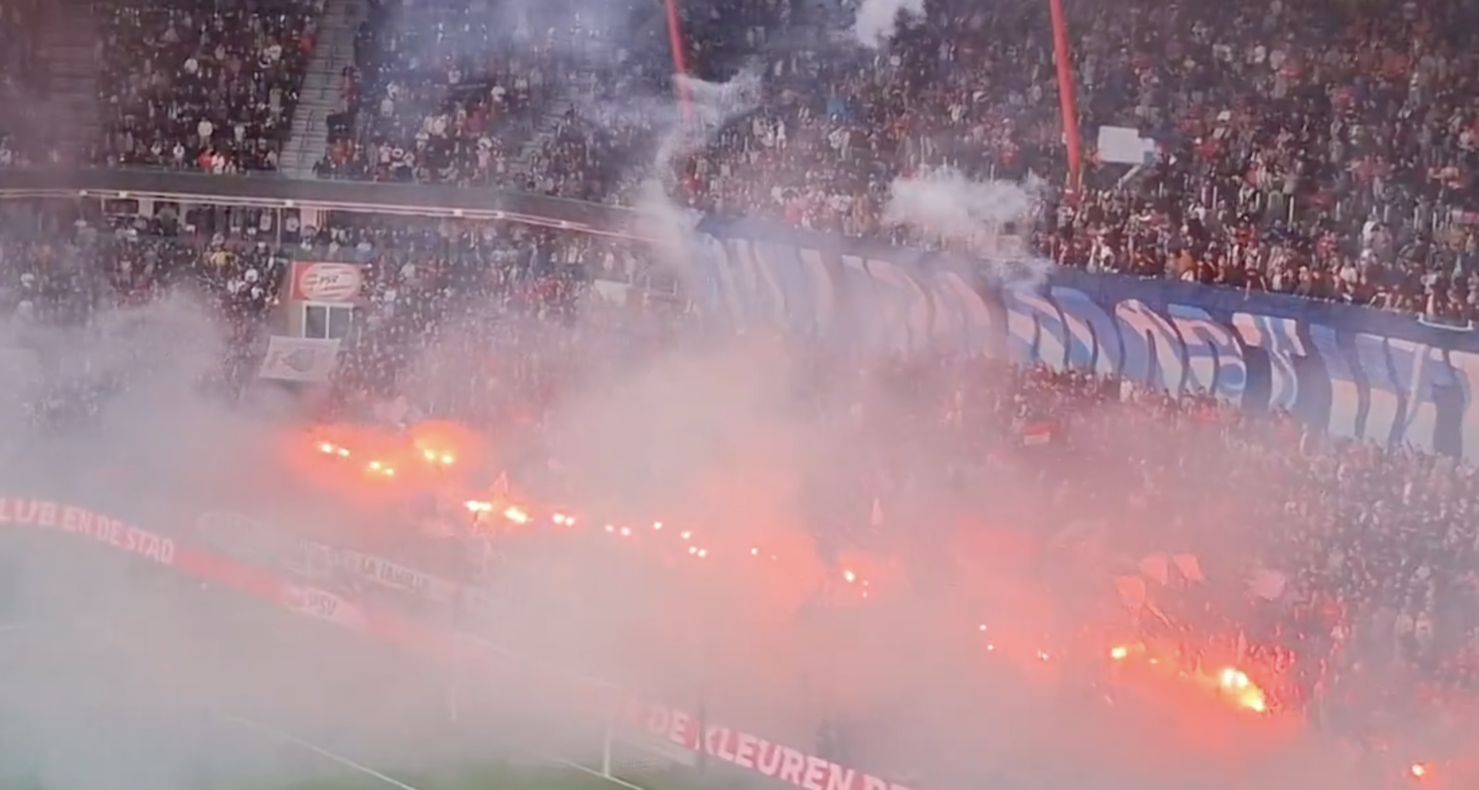 Sfeeractie PSV zorgt voor een uitgestelde aftrap