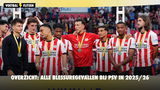 Alle blessures bij PSV