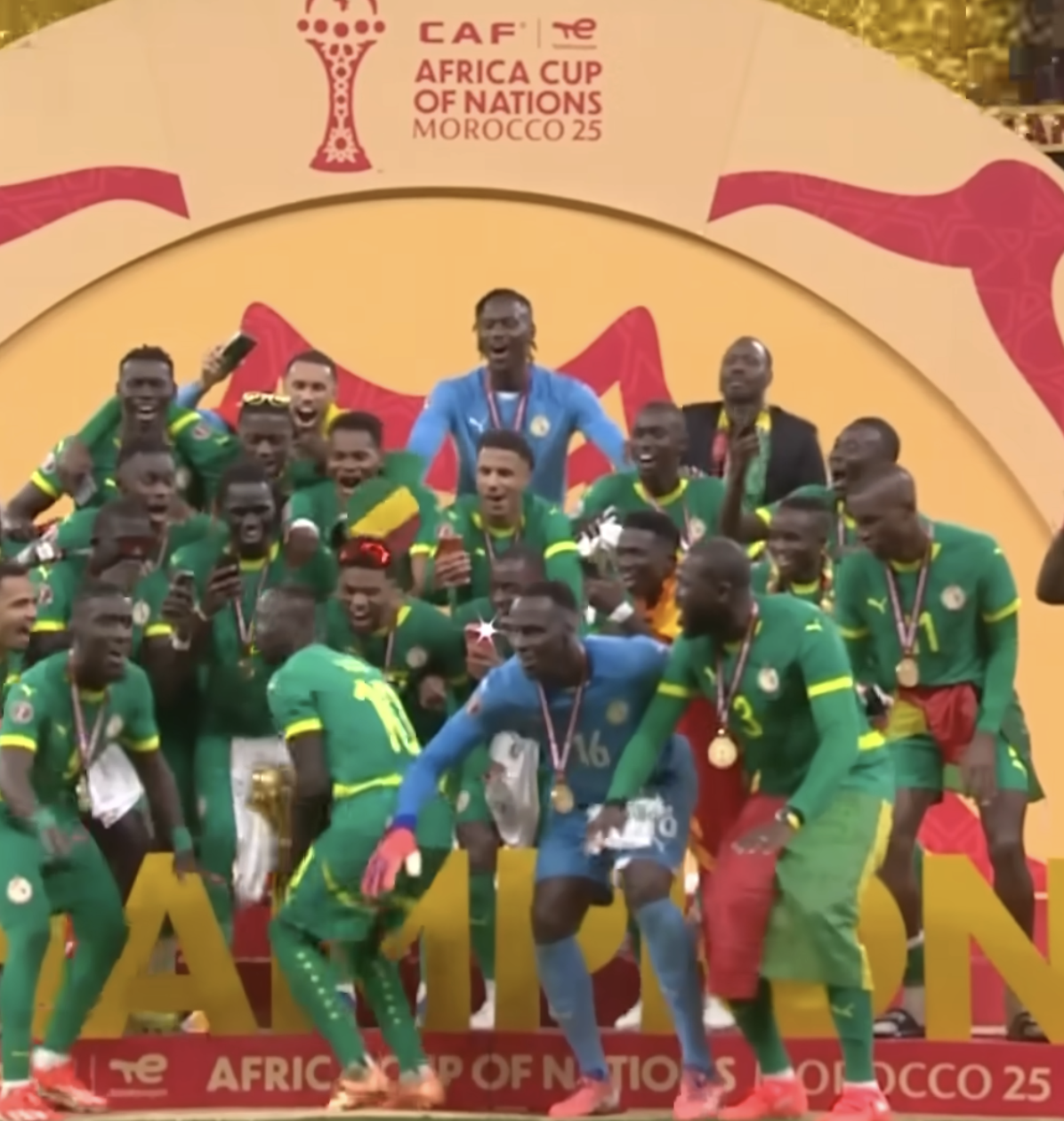 Senegal viert winst afrika cup