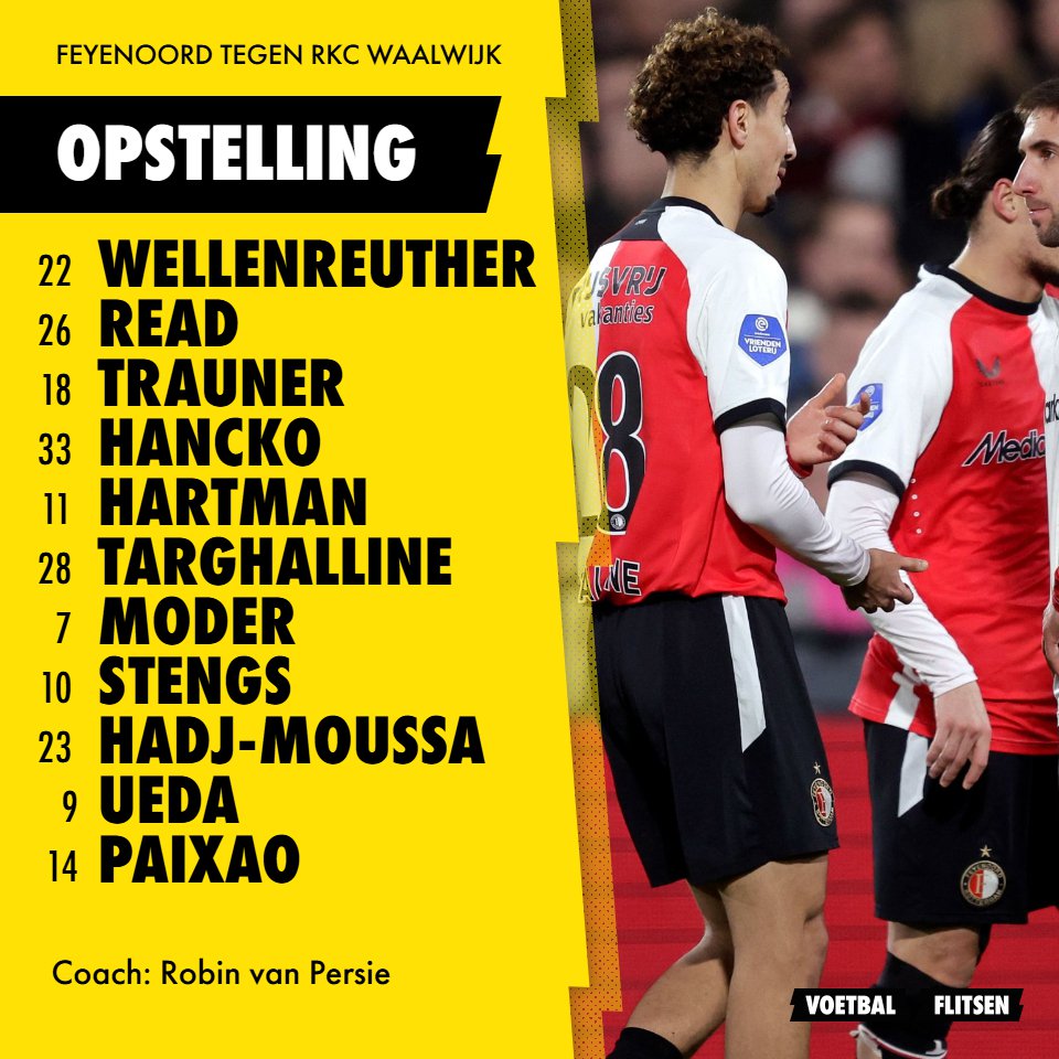 Feyenoord treedt met vrijgesproken Read aan in speciaal duel met RKC