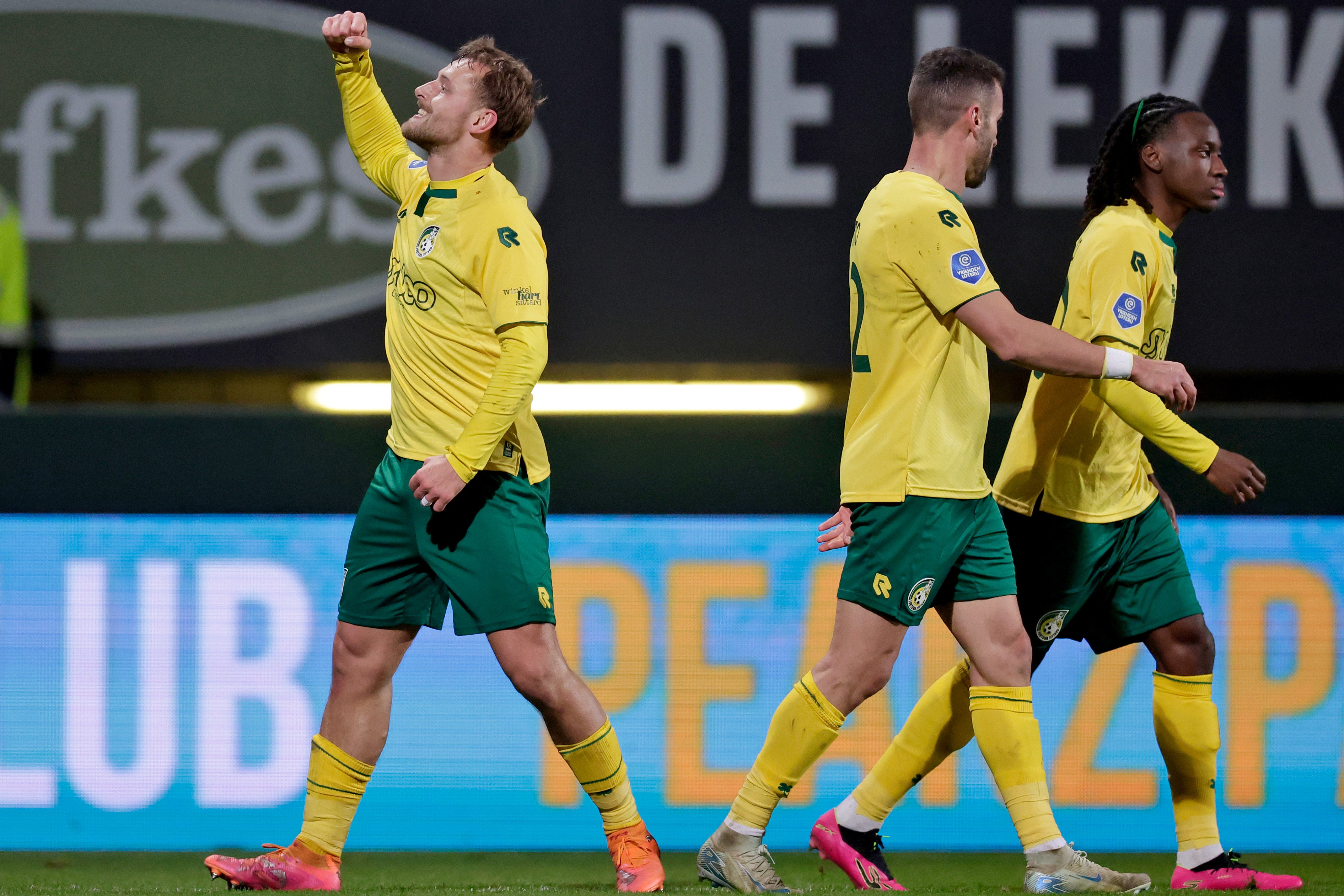 Sierhuis na de treffer tegen PSV